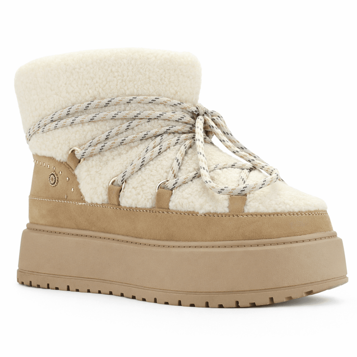 Botin Beige Mujer Casual Chalada Ailen Botines Taco Chalada