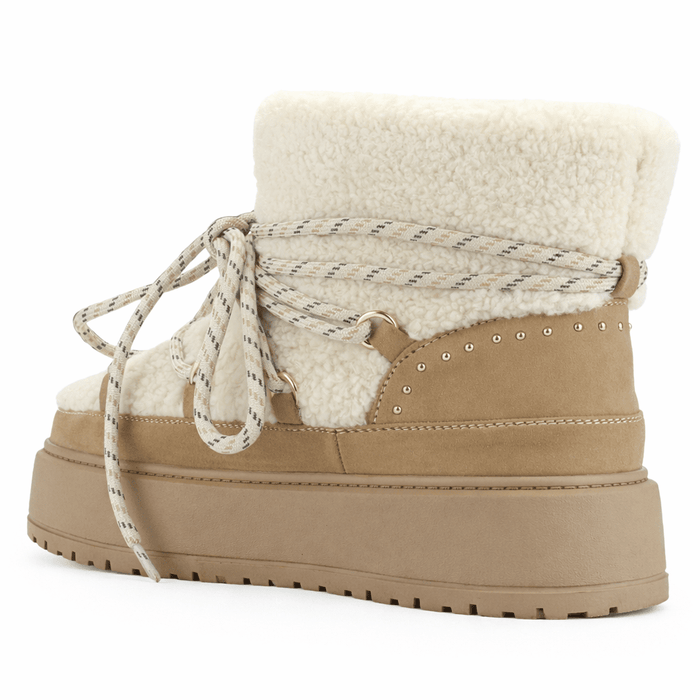 Botin Beige Mujer Casual Chalada Ailen Botines Taco Chalada