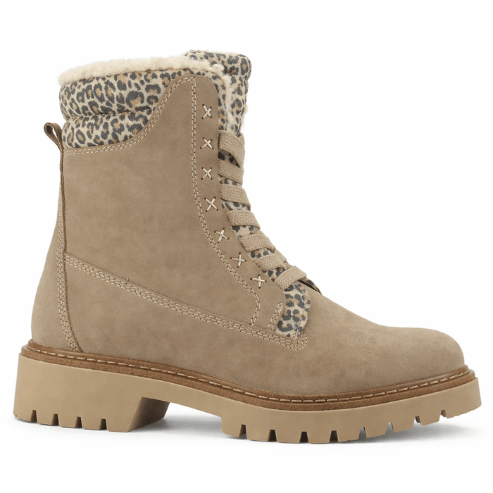 Botin Beige Mujer Casual Chalada Torino Botines Taco Chalada