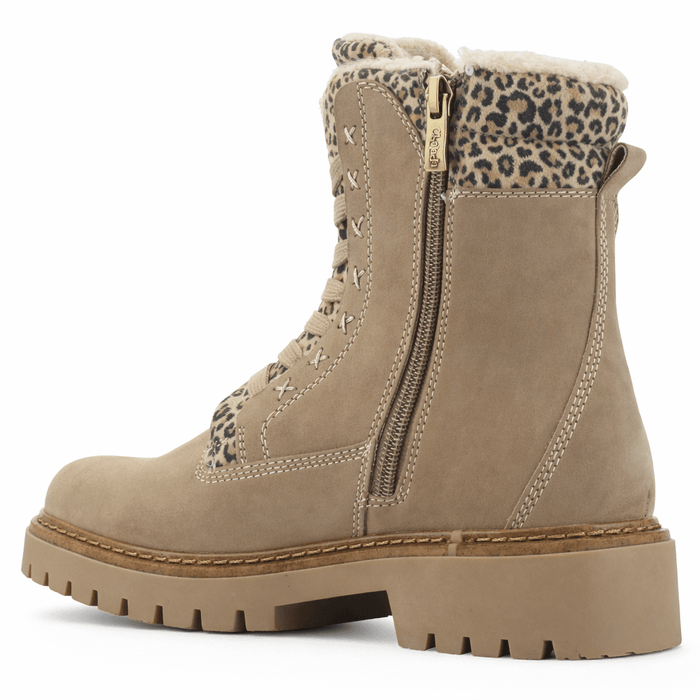 Botin Beige Mujer Casual Chalada Torino Botines Taco Chalada