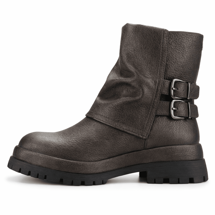 Botin Bronce Mujer Casual Chalada Krep Botines Taco Chalada