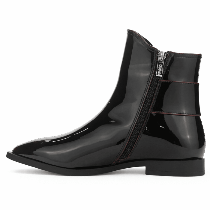 Botin Burdeo Mujer Casual Chalada Slik Botines Taco Chalada