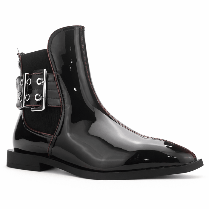Botin Burdeo Mujer Casual Chalada Slik Botines Taco Chalada