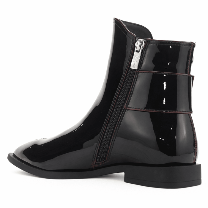 Botin Burdeo Mujer Casual Chalada Slik Botines Taco Chalada