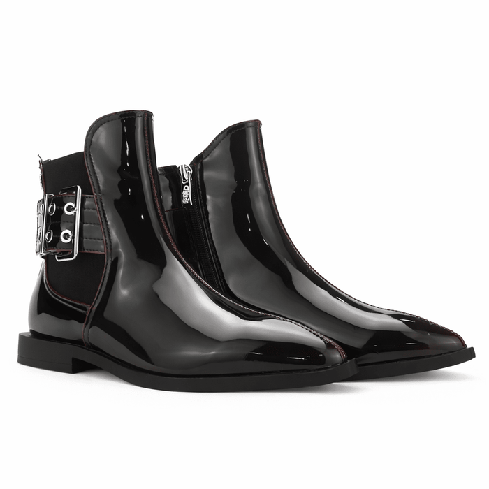 Botin Burdeo Mujer Casual Chalada Slik Botines Taco Chalada