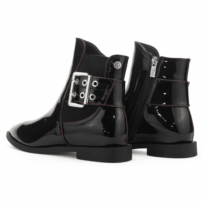 Botin Burdeo Mujer Casual Chalada Slik Botines Taco Chalada
