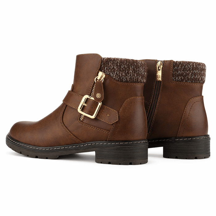 Botin Café Mujer Casual Chalada Andy Botines Taco Chalada