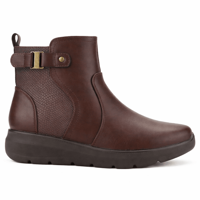 Botin Café Mujer Casual Chalada Astra Botines Taco Chalada