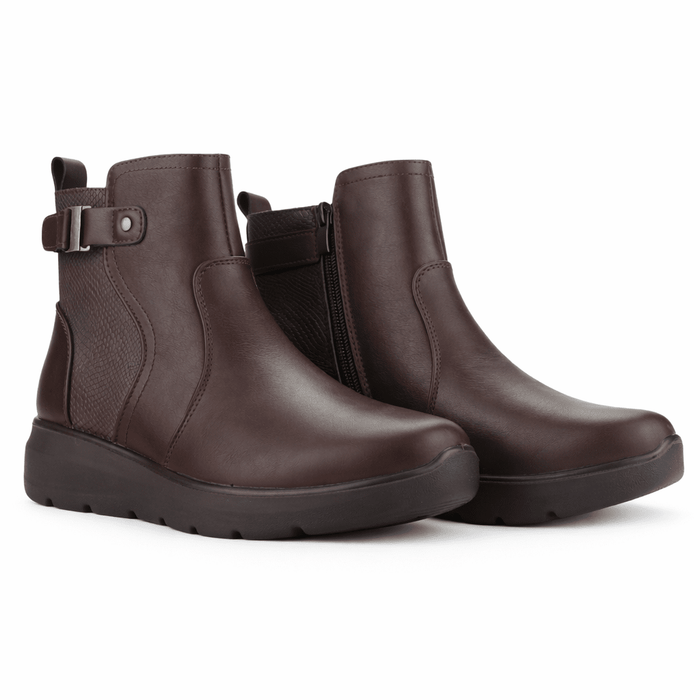 Botin Café Mujer Casual Chalada Astra Botines Taco Chalada