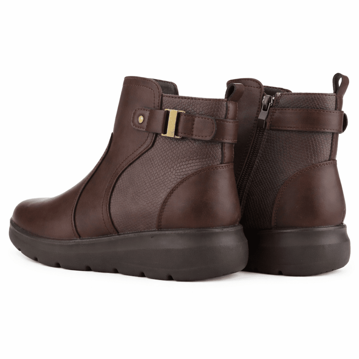 Botin Café Mujer Casual Chalada Astra Botines Taco Chalada