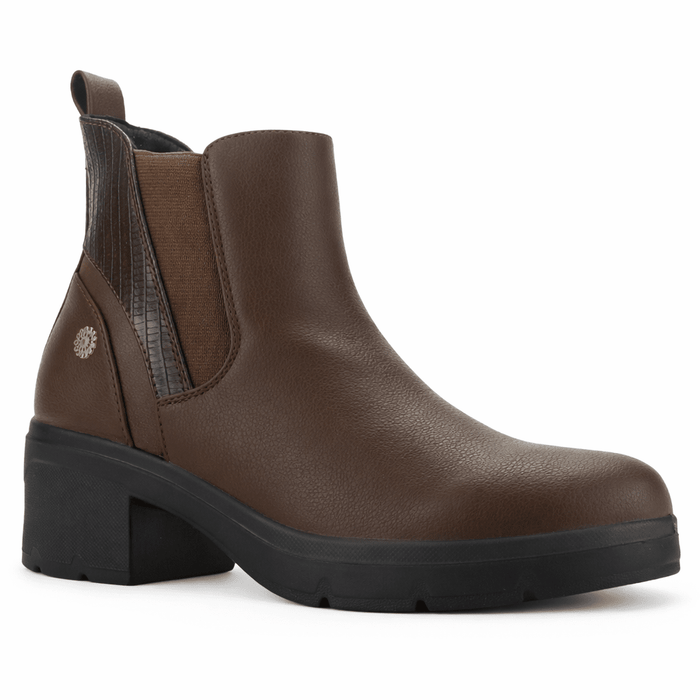 Botin Café Mujer Casual Chalada Madena Botines Taco Chalada