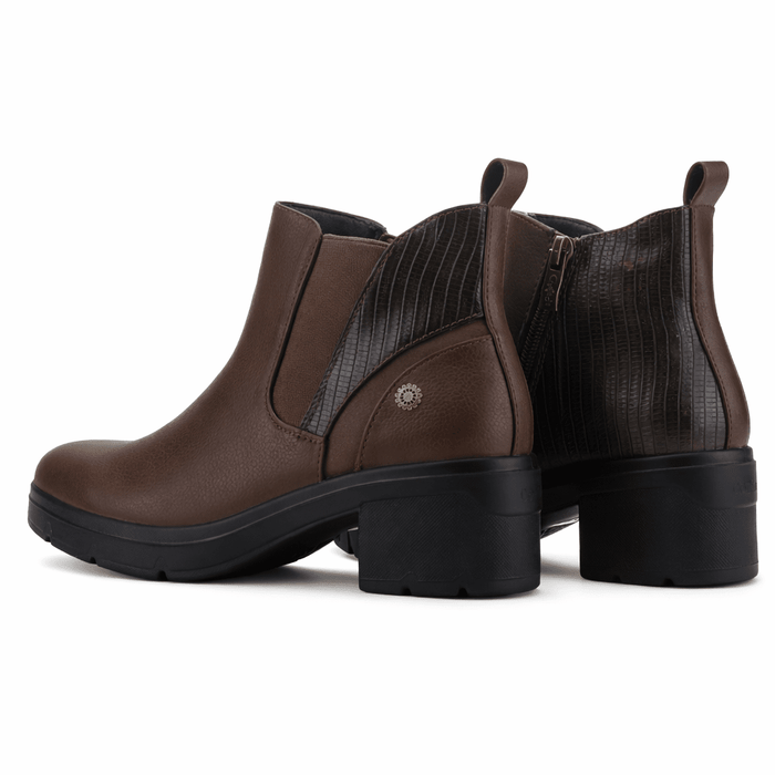 Botin Café Mujer Casual Chalada Madena Botines Taco Chalada