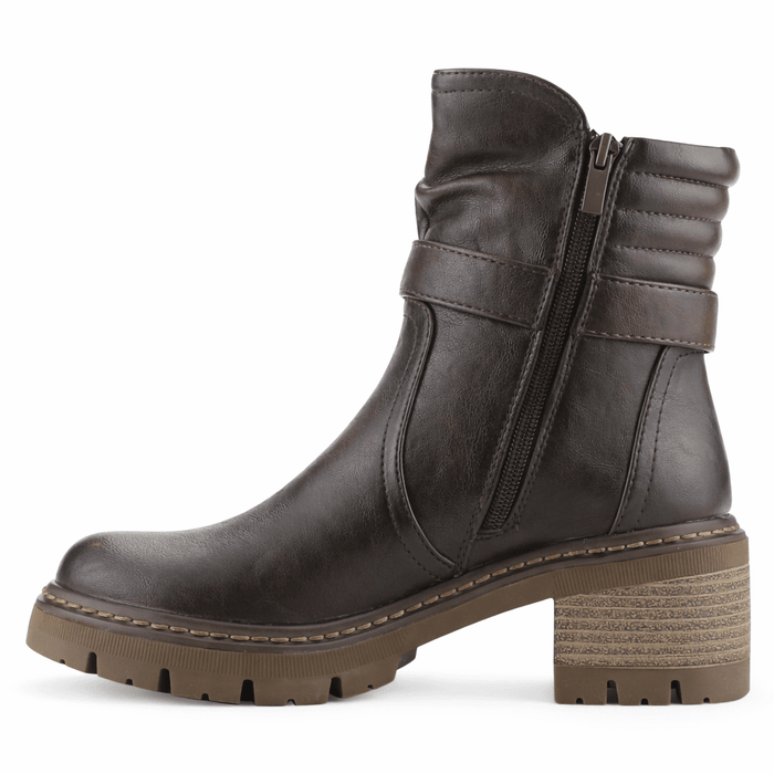 Botin Café Mujer Casual Chalada Ophelia Botines Taco Chalada