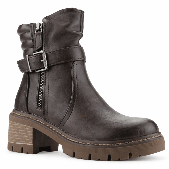 Botin Café Mujer Casual Chalada Ophelia Botines Taco Chalada