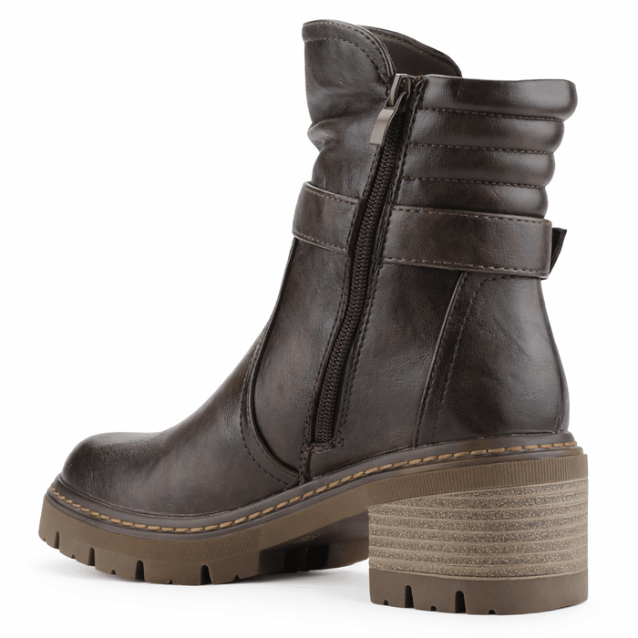 Botin Café Mujer Casual Chalada Ophelia Botines Taco Chalada