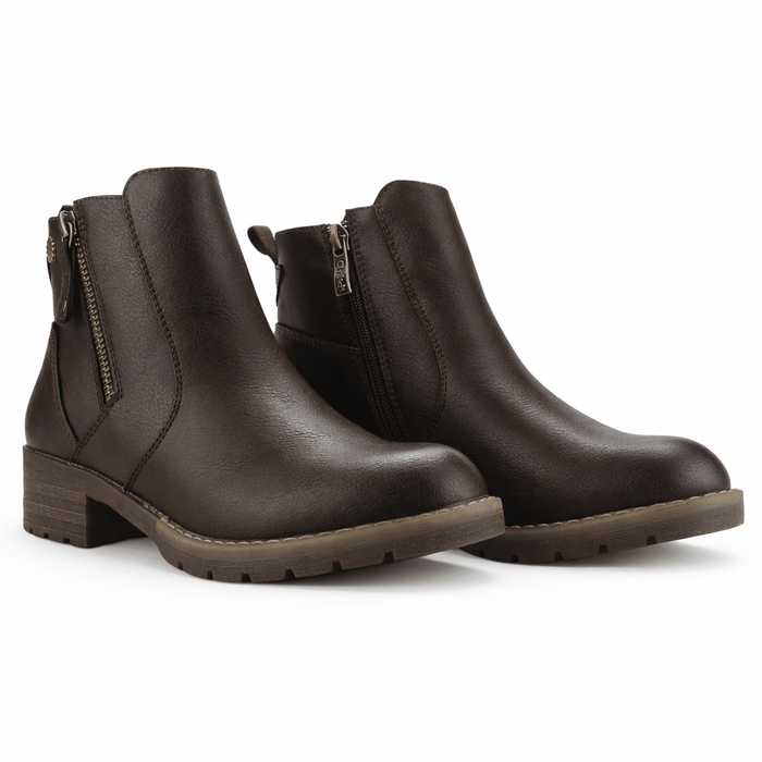 Botin Café Mujer Casual Chalada Torrinew Botines Taco Chalada