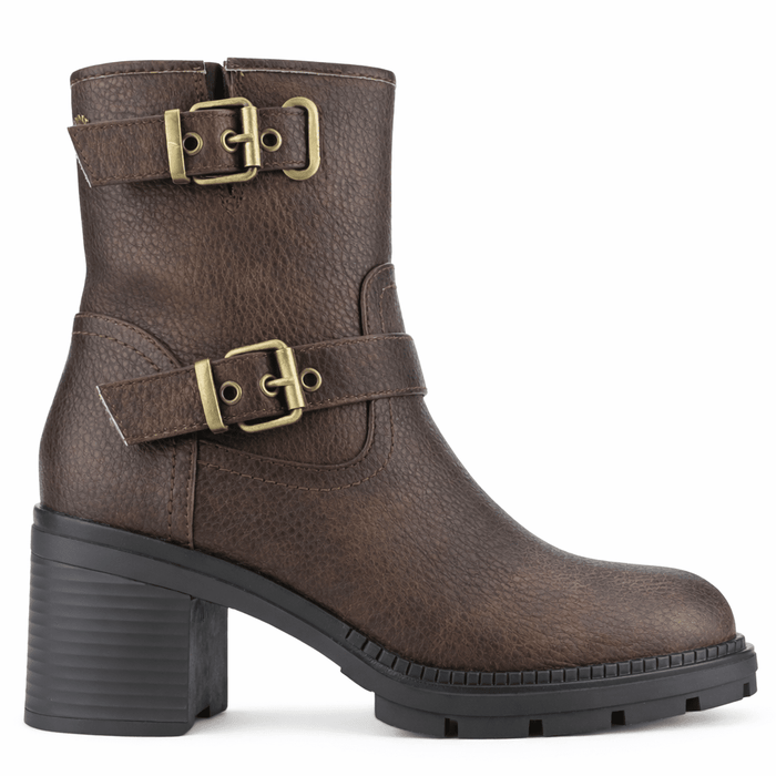 Botin Café Mujer Casual Chalada Treni Botines Taco Chalada