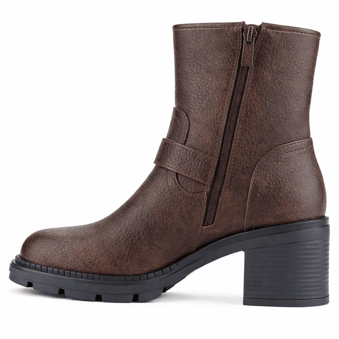 Botin Café Mujer Casual Chalada Treni Botines Taco Chalada