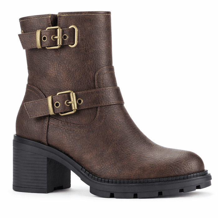 Botin Café Mujer Casual Chalada Treni Botines Taco Chalada