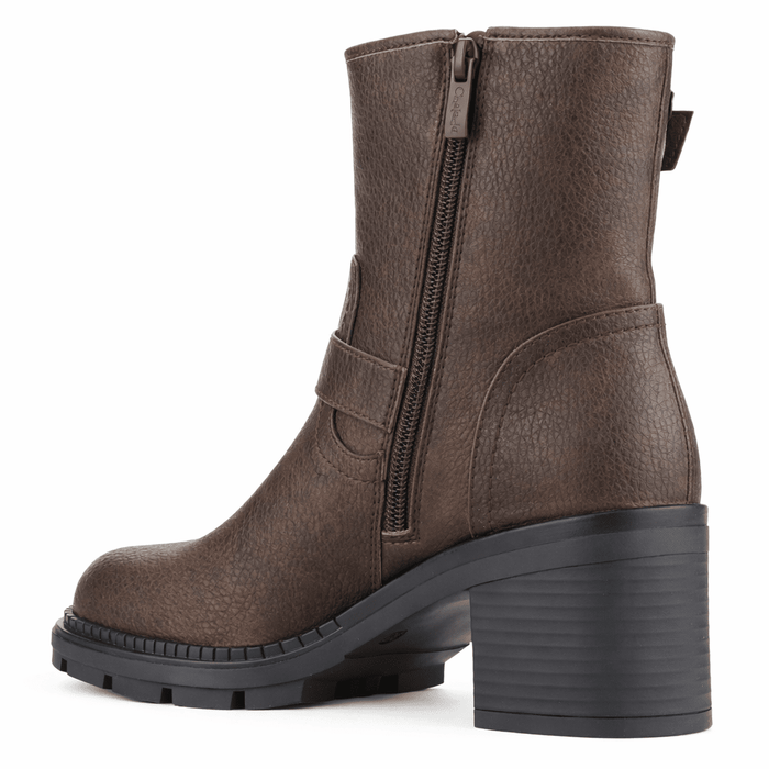 Botin Café Mujer Casual Chalada Treni Botines Taco Chalada