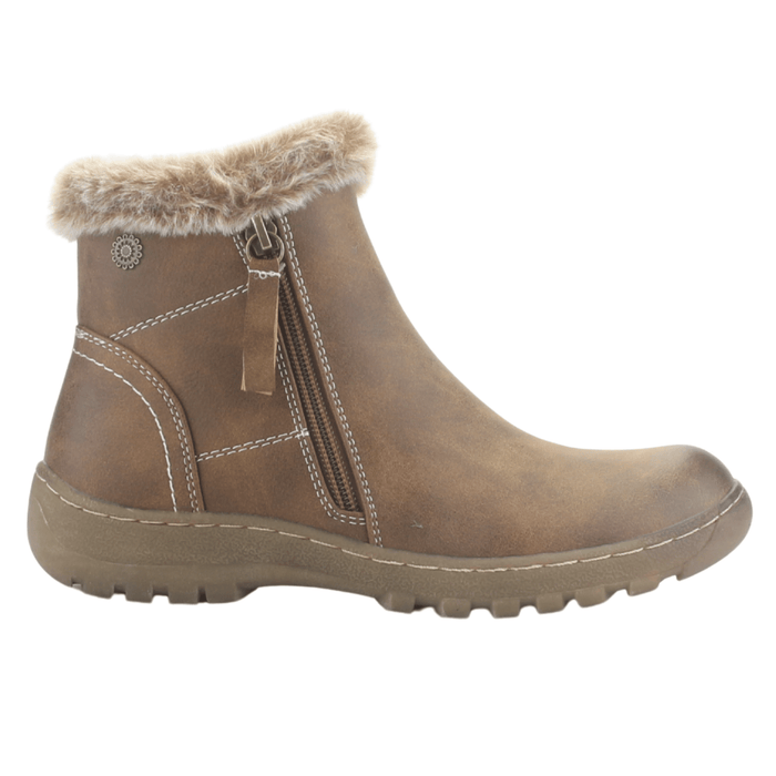 Botin Camel Mujer Casual Chalada Qual Botines Taco Chalada
