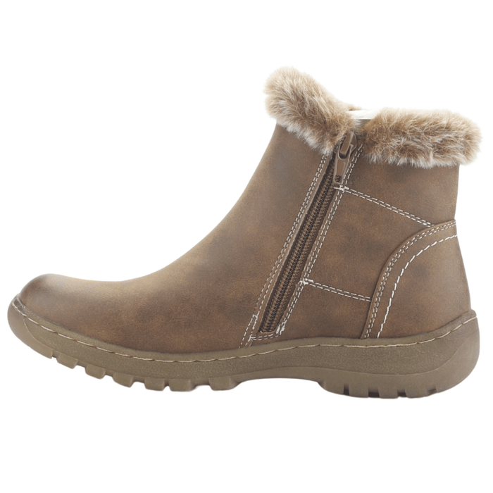 Botin Camel Mujer Casual Chalada Qual Botines Taco Chalada