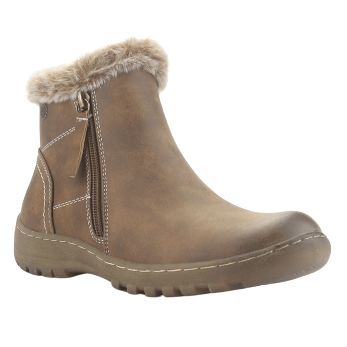Botin Camel Mujer Casual Chalada Qual Botines Taco Chalada