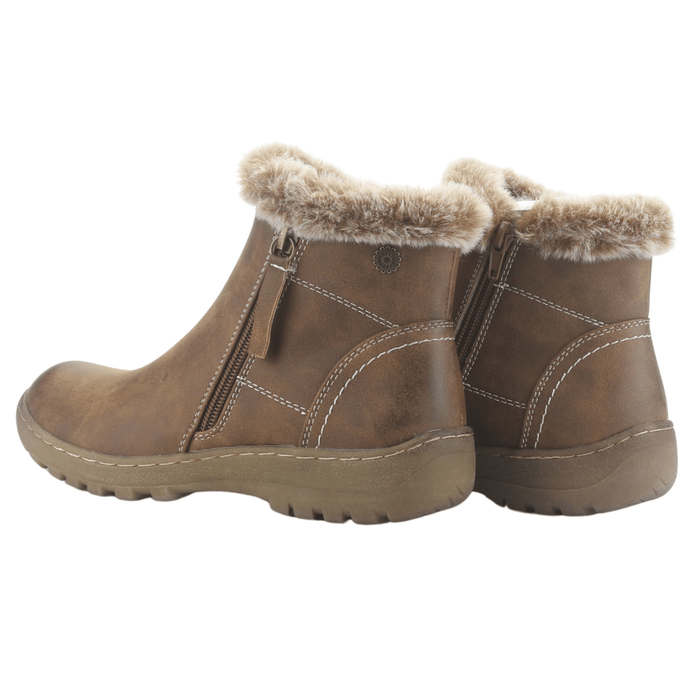 Botin Camel Mujer Casual Chalada Qual Botines Taco Chalada