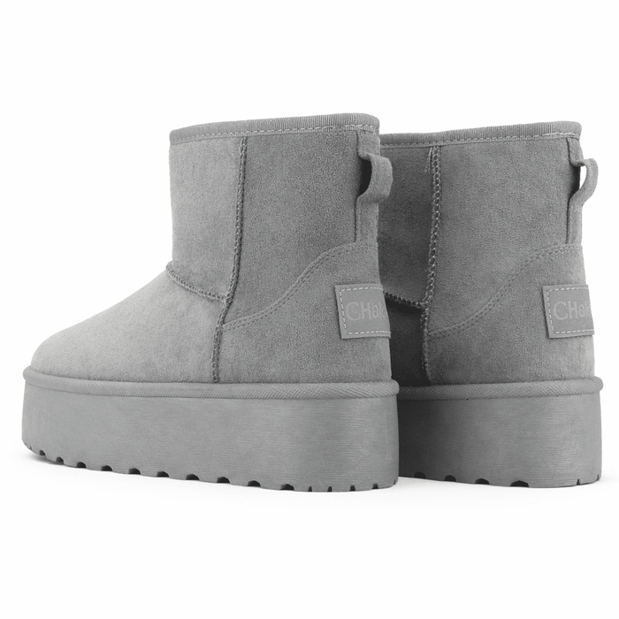 Botin Gris Mujer Casual Chalada Pinguih Botines Taco Chalada