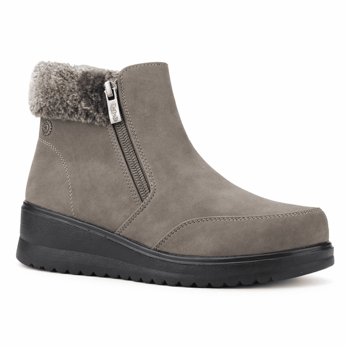 Botin Gris Mujer Casual Chalada Rayo Botines Taco Chalada