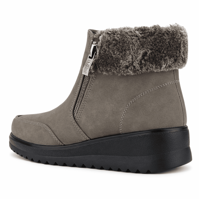 Botin Gris Mujer Casual Chalada Rayo Botines Taco Chalada