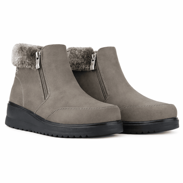 Botin Gris Mujer Casual Chalada Rayo Botines Taco Chalada