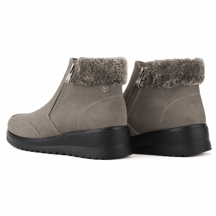 Botin Gris Mujer Casual Chalada Rayo Botines Taco Chalada