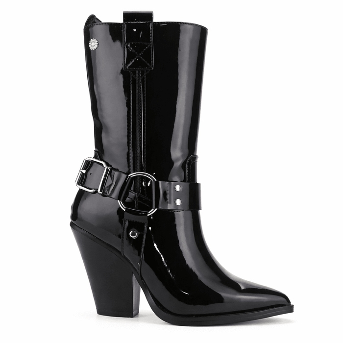 Botin Negro Mujer Casual Chalada Arizona Botines Taco Chalada