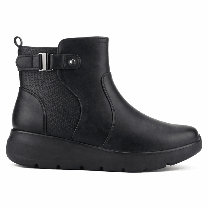 Botin Negro Mujer Casual Chalada Astra Botines Taco Chalada