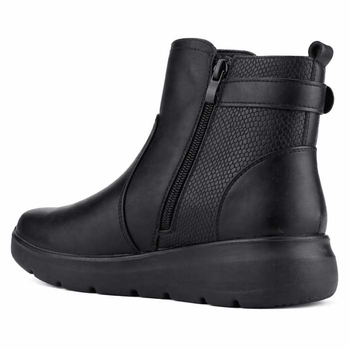 Botin Negro Mujer Casual Chalada Astra Botines Taco Chalada