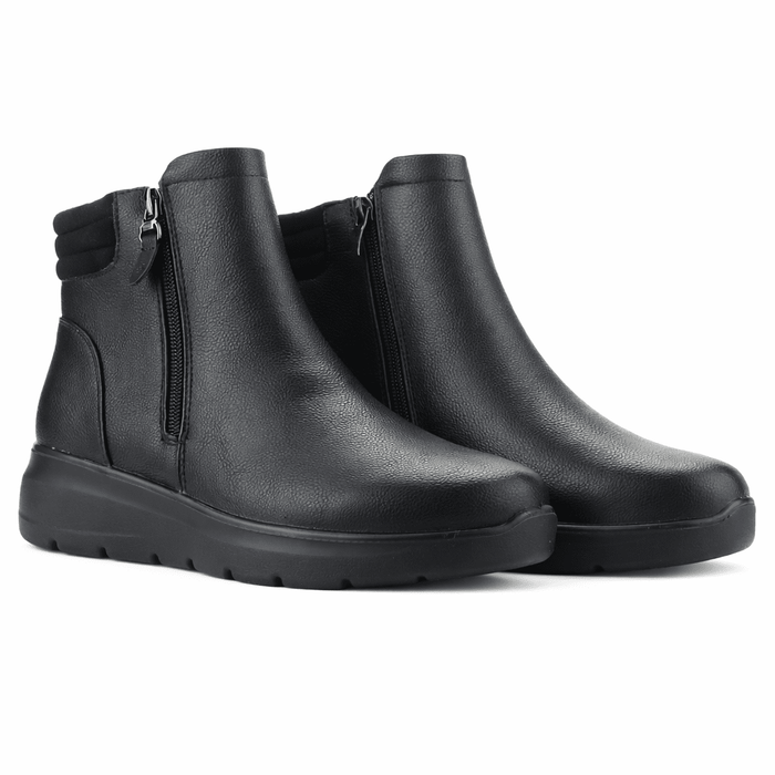 Botin Negro Mujer Casual Chalada Astra Botines Taco Chalada