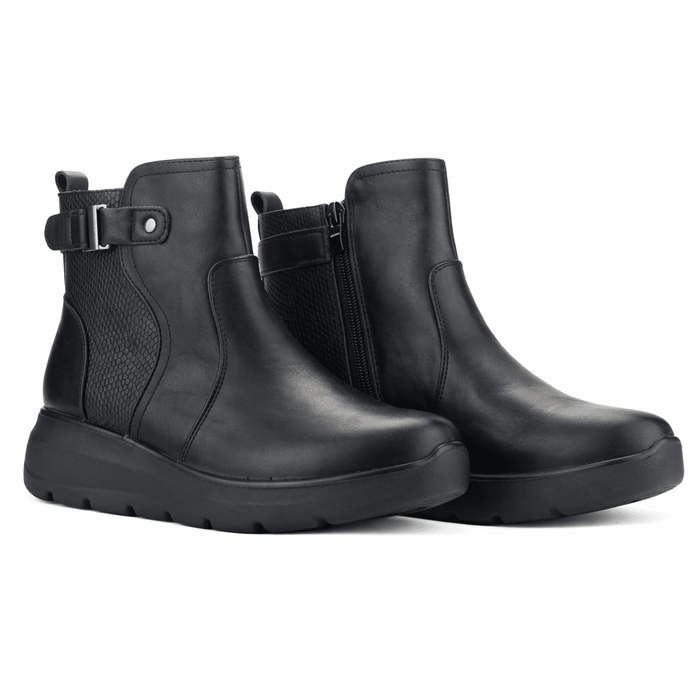 Botin Negro Mujer Casual Chalada Astra Botines Taco Chalada