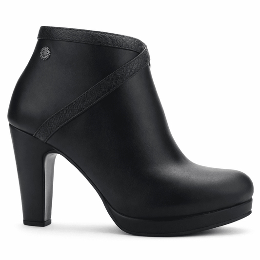 Botin Negro Mujer Casual Chalada Bambina Botines Taco Chalada