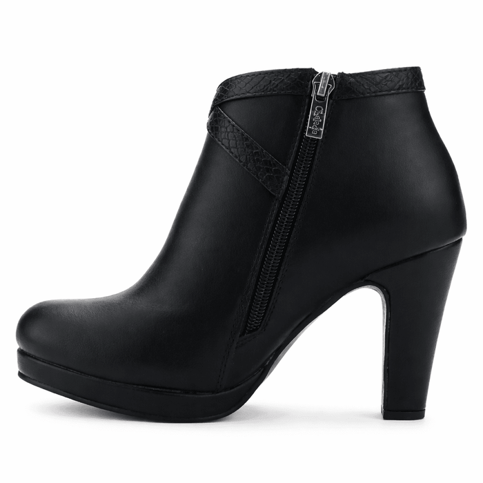 Botin Negro Mujer Casual Chalada Bambina Botines Taco Chalada
