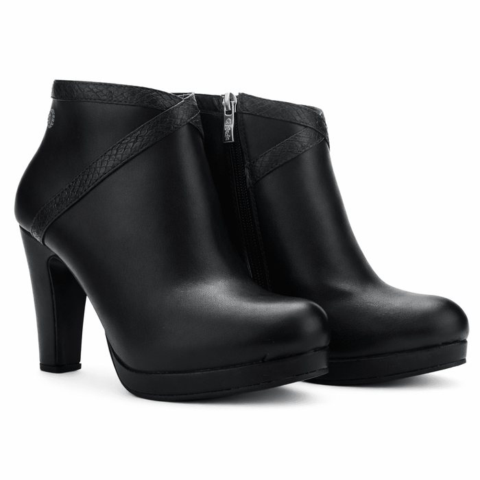 Botin Negro Mujer Casual Chalada Bambina Botines Taco Chalada