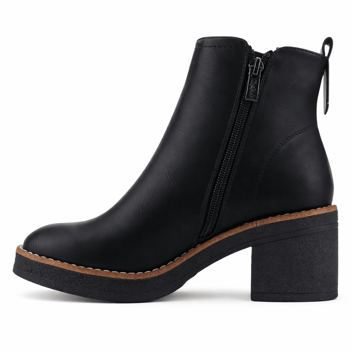 Botin Negro Mujer Casual Chalada Bricca Botines Taco Chalada