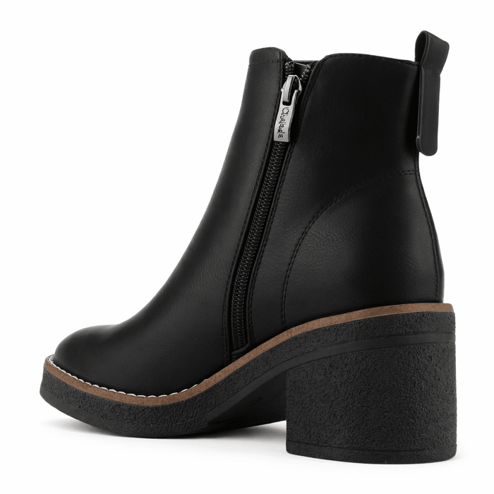 Botin Negro Mujer Casual Chalada Bricca Botines Taco Chalada