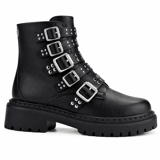 Botin Negro Mujer Casual Chalada Bristol Botines Taco Chalada