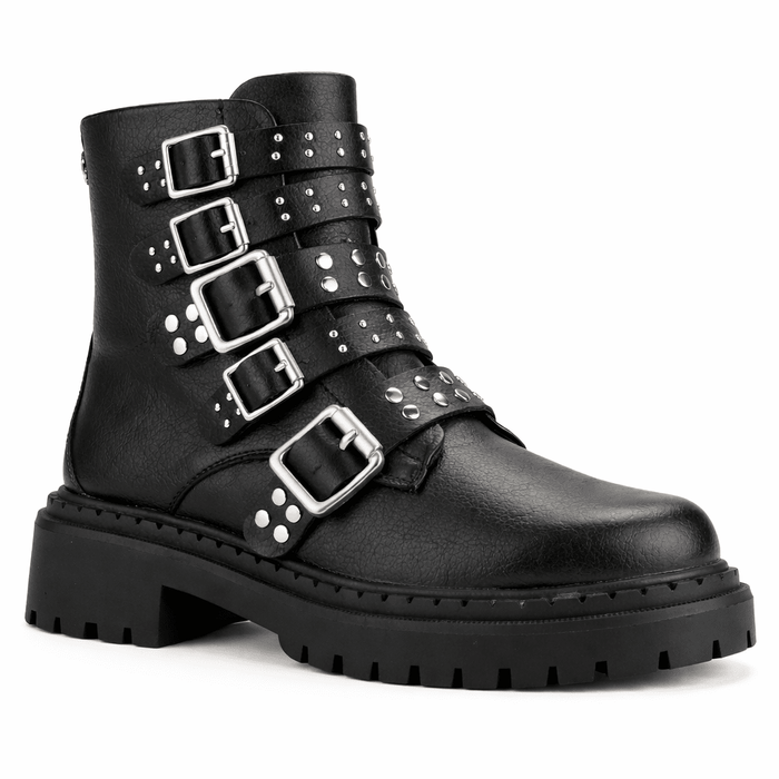 Botin Negro Mujer Casual Chalada Bristol Botines Taco Chalada