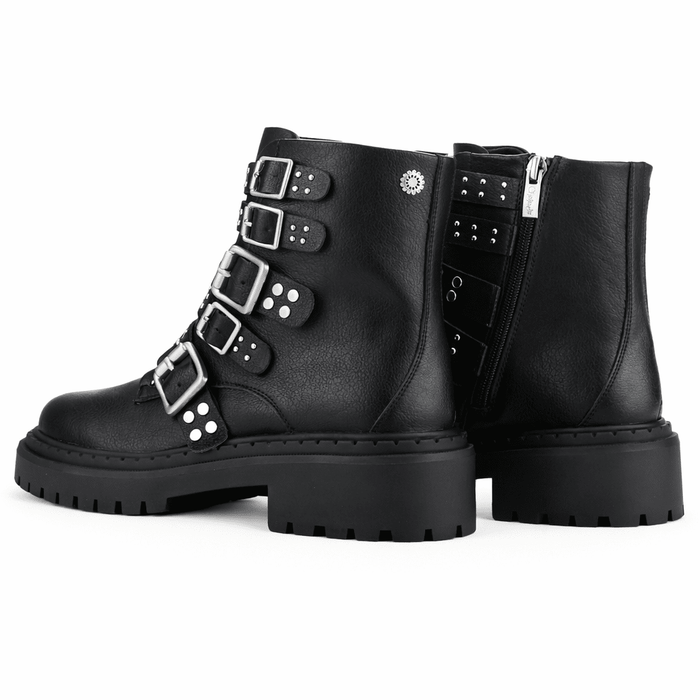 Botin Negro Mujer Casual Chalada Bristol Botines Taco Chalada