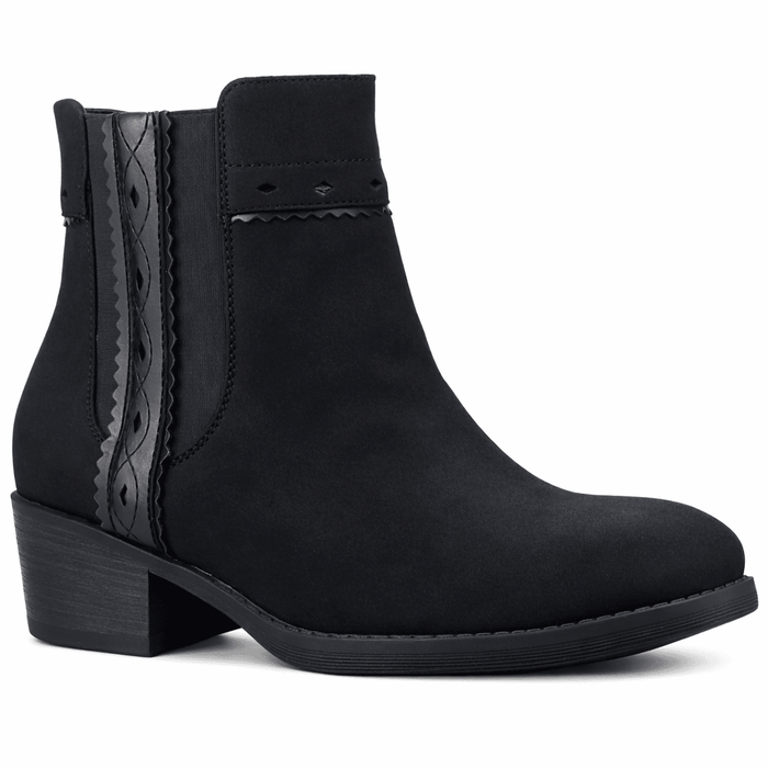 Botin Negro Mujer Casual Chalada Camp Botines Taco Chalada