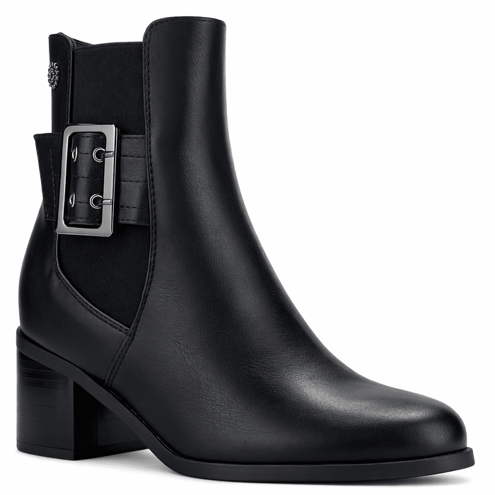 Botin Negro Mujer Casual Chalada Diva Botines Taco Chalada