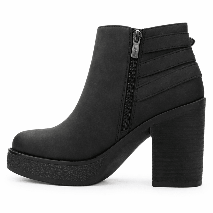 Botin Negro Mujer Casual Chalada Ella Botines Taco Chalada