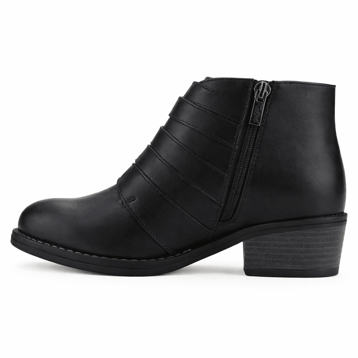 Botin Negro Mujer Casual Chalada Faca Botines Taco Chalada